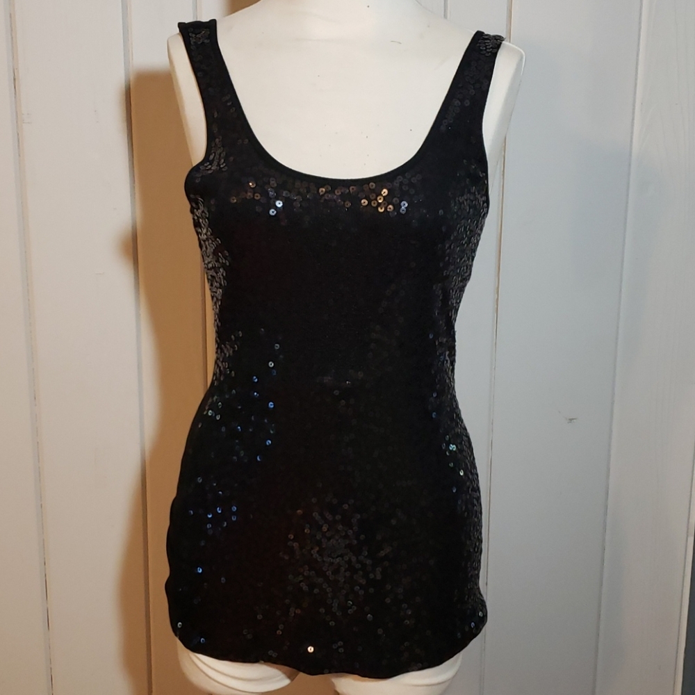 Lightly worn Express front sequined top